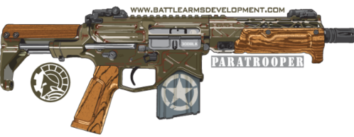 Paratrooper Sticker 4in x 2in